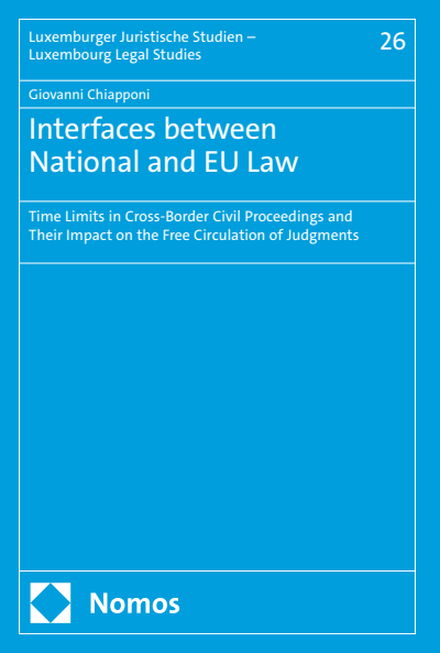 Cover des Buchs: Interfaces between National and EU Law