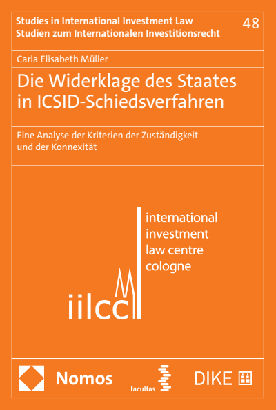Cover des Buchs: Die Widerklage des Staates in ICSID-Schiedsverfahren