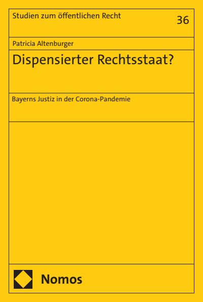Cover des Buchs: Dispensierter Rechtsstaat?