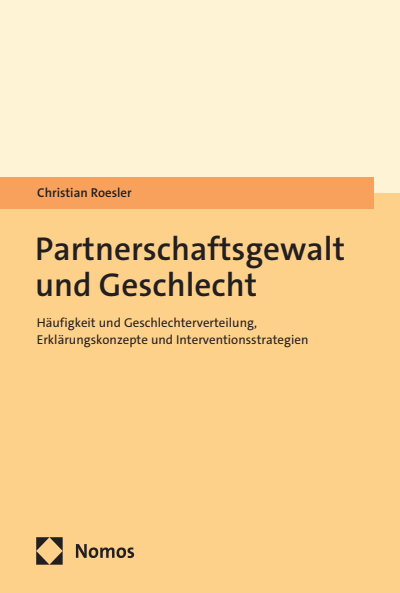 Cover of book: Partnerschaftsgewalt und Geschlecht