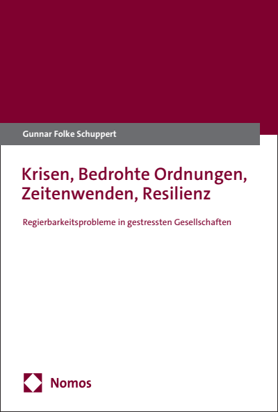 Cover of book: Krisen, Bedrohte Ordnungen, Zeitenwenden, Resilienz