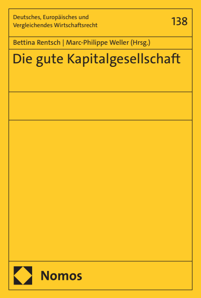 Cover of book: Die gute Kapitalgesellschaft