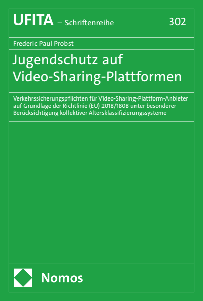 Cover of book: Jugendschutz auf Video-Sharing-Plattformen