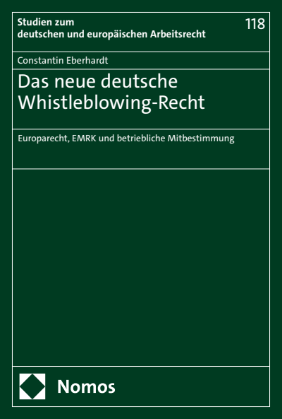 Cover des Buchs: Das neue deutsche Whistleblowing-Recht