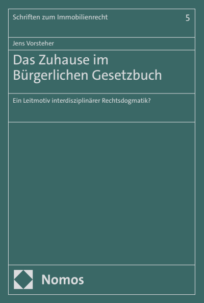 Cover des Buchs: Das Zuhause im Bürgerlichen Gesetzbuch