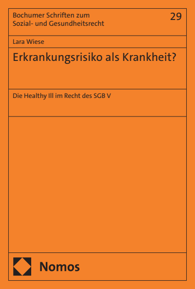 Cover of book: Erkrankungsrisiko als Krankheit?