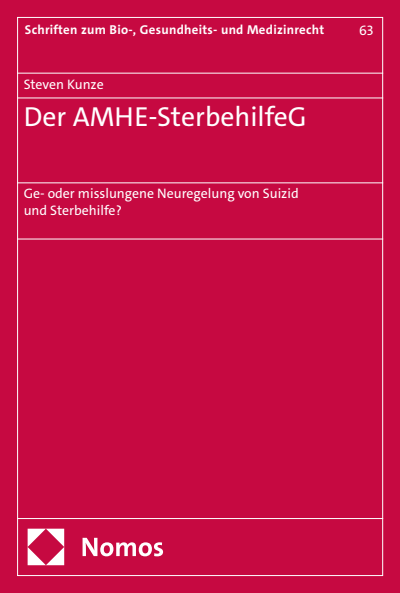 Cover des Buchs: Der AMHE-SterbehilfeG