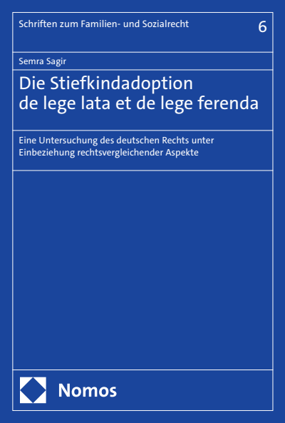 Cover of book: Die Stiefkindadoption de lege lata et de lege ferenda