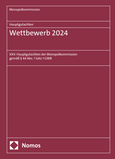 Cover des Buchs: Hauptgutachten. Wettbewerb 2024