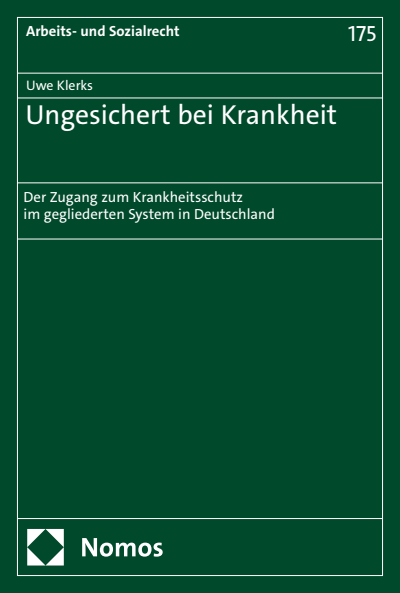 Cover of book: Ungesichert bei Krankheit