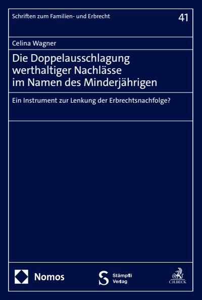 Cover des Buchs: Die Doppelausschlagung werthaltiger Nachlässe im Namen des Minderjährigen