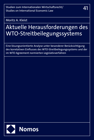 Cover of book: Aktuelle Herausforderungen des WTO-Streitbeilegungssystems