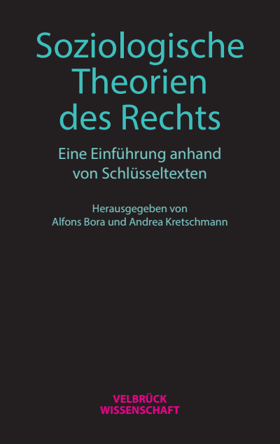 Cover of book: Soziologische Theorien des Rechts