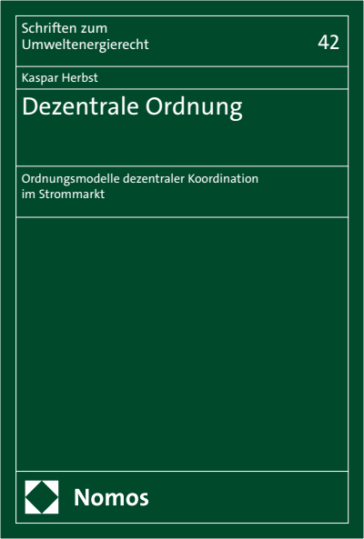 Cover des Buchs: Dezentrale Ordnung