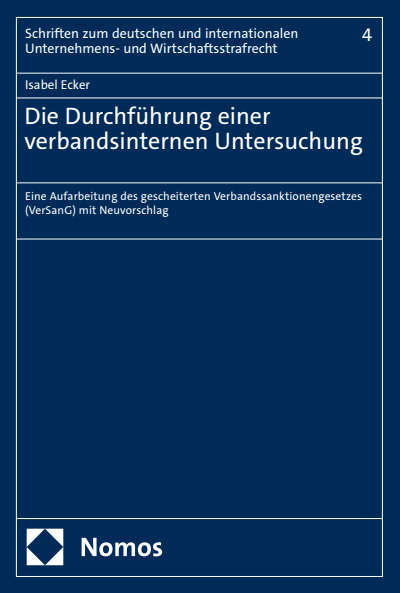 Cover des Buchs: Die Durchführung einer verbandsinternen Untersuchung