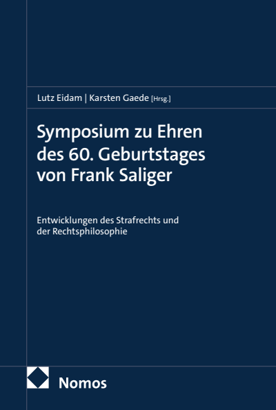 Cover des Buchs: Symposium zu Ehren des 60. Geburtstages von Frank Saliger
