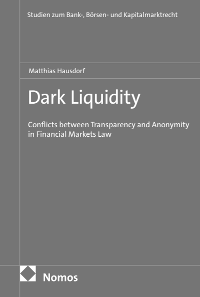 Cover des Buchs: Dark Liquidity
