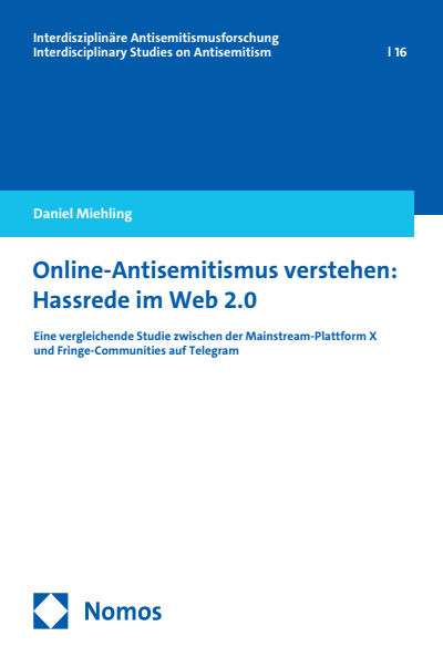 Cover of book: Online-Antisemitismus verstehen: Hassrede im Web 2.0