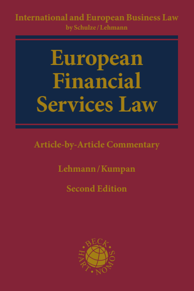 Cover of book: European Financial Services Law