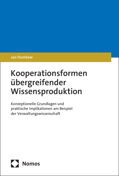 Cover des Buchs: Kooperationsformen übergreifender Wissensproduktion