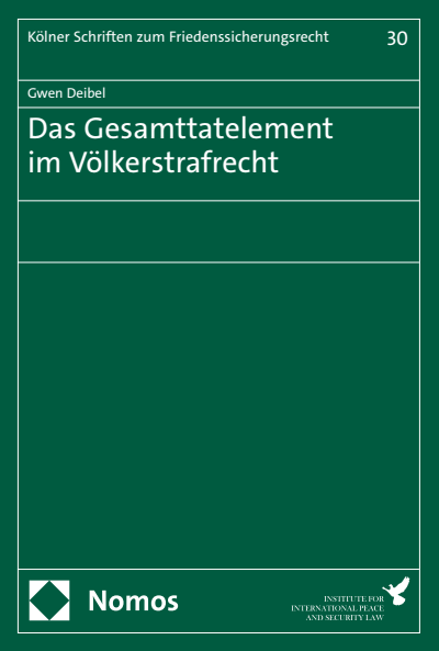 Cover des Buchs: Das Gesamttatelement im Völkerstrafrecht