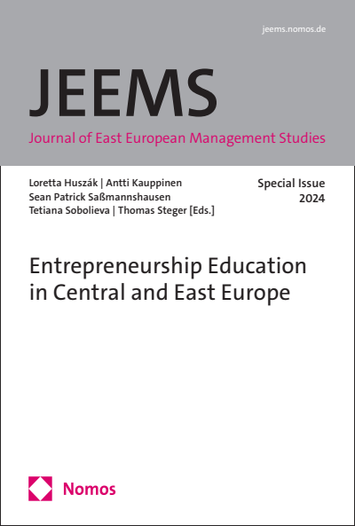 Cover des Buchs: Entrepreneurship Education in Central and East Europe