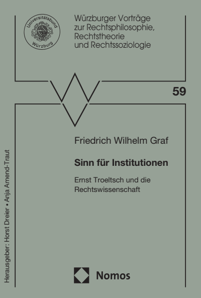 Cover of book: Sinn für Institutionen
