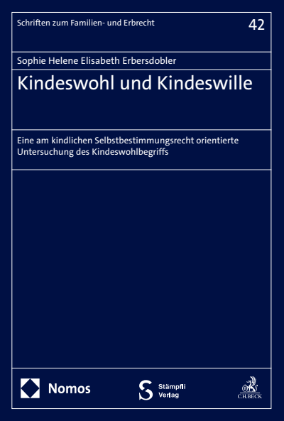 Cover des Buchs: Kindeswohl und Kindeswille