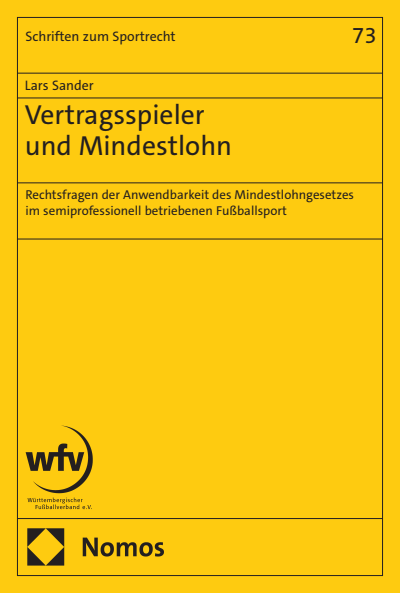 Cover of book: Vertragsspieler und Mindestlohn