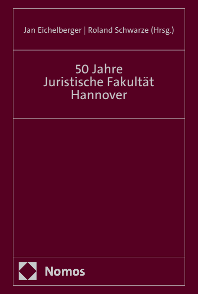 Cover des Buchs: 50 Jahre Juristische Fakultät Hannover
