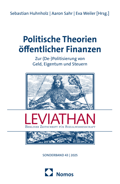 Cover of book: Politische Theorien öffentlicher Finanzen