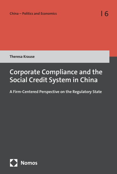 Cover of book: Corporate Compliance and the Social Credit System in China