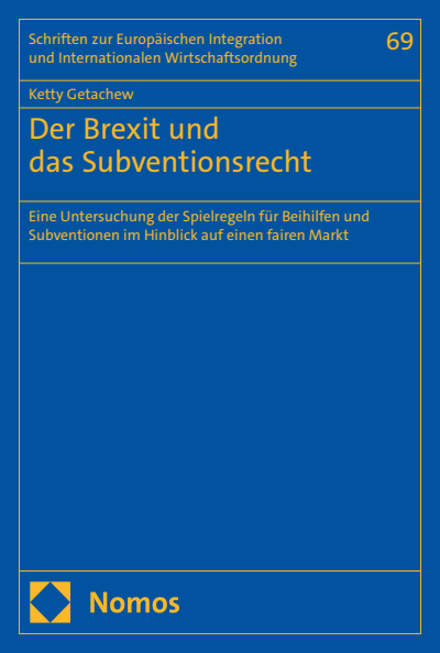 Cover des Buchs: Der Brexit und das Subventionsrecht