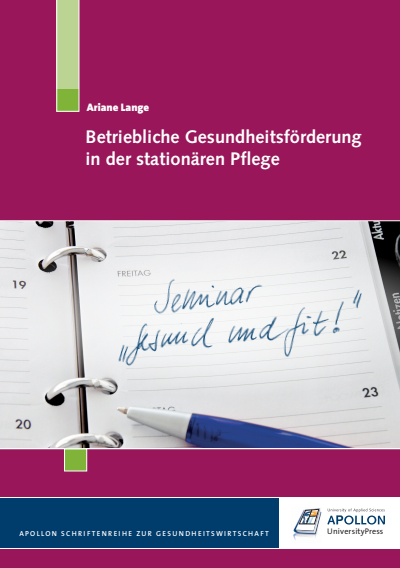 Cover of book: Betriebliche Gesundheitsförderung in der stationären Pflege