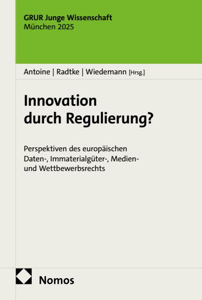 Cover of book: Innovation durch Regulierung?