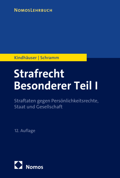 Cover of book: Strafrecht Besonderer Teil I