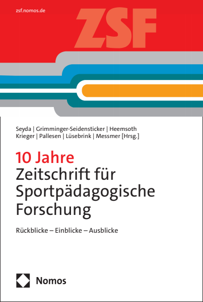 Cover of book: 10 Jahre Zeitschrift für Sportpädagogische Forschung