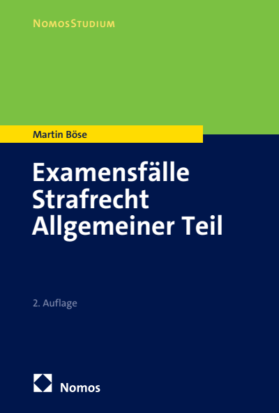 Cover of book: Examensfälle Strafrecht Allgemeiner Teil