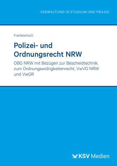 Cover des Buchs: Polizei- und Ordnungsrecht NRW