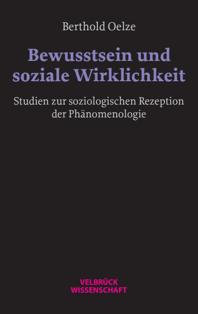 Cover des Buchs: Bewusstsein und soziale Wirklichkeit