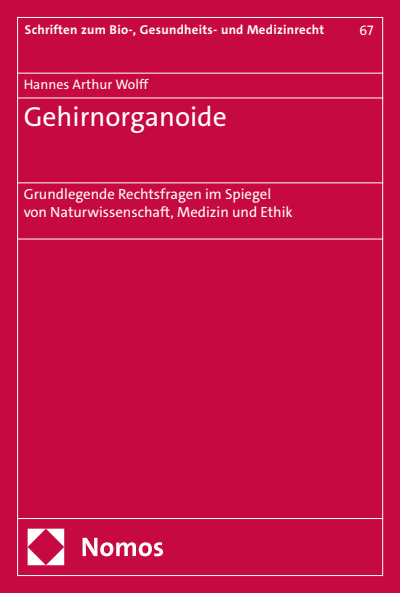 Cover of book: Gehirnorganoide