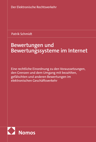 Cover des Buchs: Bewertungen und Bewertungssysteme im Internet