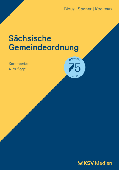 Cover des Buchs: Sächsische Gemeindeordnung
