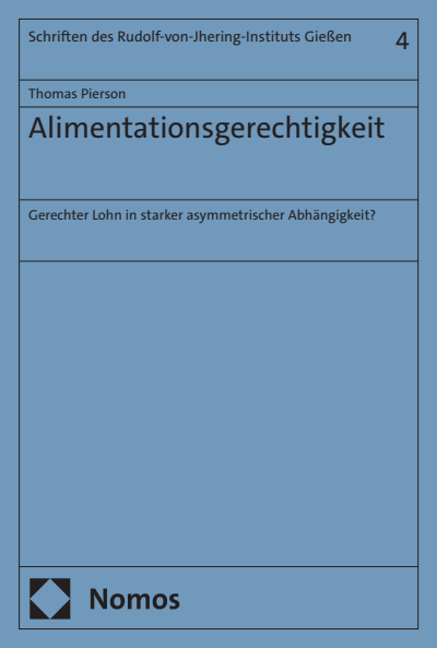 Cover of book: Alimentationsgerechtigkeit