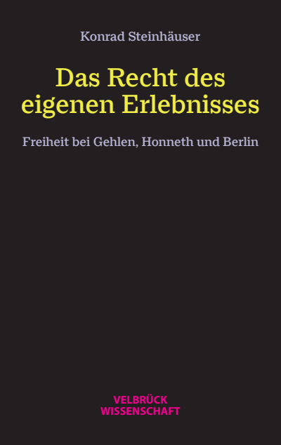 Cover des Buchs: Das Recht des eigenen Erlebnisses
