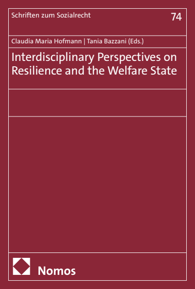 Cover of book: Interdisciplinary Perspectives on Resilience and the Welfare State