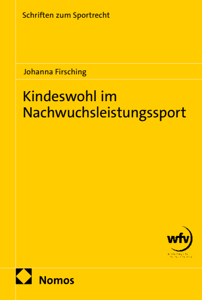 Cover of book: Kindeswohl im Nachwuchsleistungssport