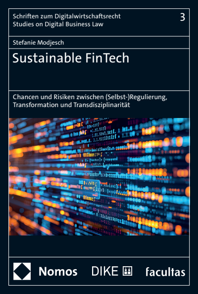 Cover of book: Sustainable FinTech