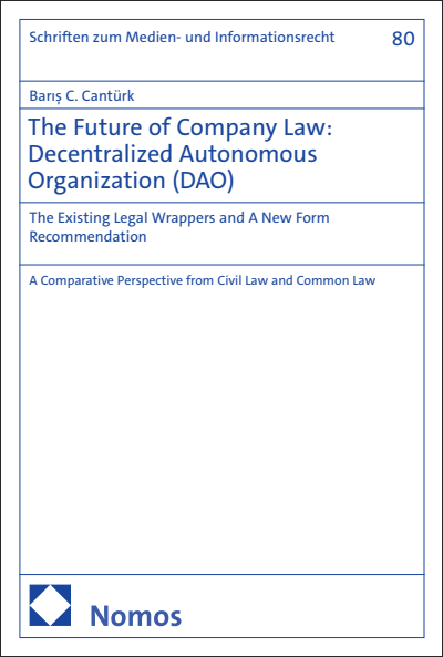 Cover of book: The Future of Company Law: Decentralized Autonomous Organization (DAO)