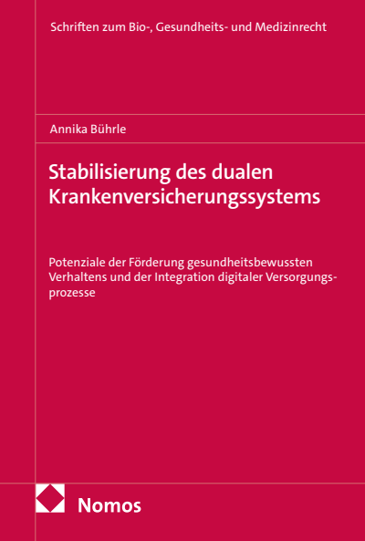 Cover des Buchs: Stabilisierung des dualen Krankenversicherungssystems
